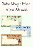 Vorschau - Präsentationen/Tafelbilder - Guten Morgen Folien für jede Jahreszeit - Deckblatt