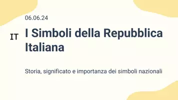 anteprima - Presentazioni / Lavagne - I Simboli della Repubblica Italiana - Pagina 1