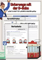 Vorschau - Arbeitsblätter - Unterwegs mit der U-Bahn: Wegbeschreibung (A1) - Deckblatt