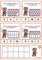 Vorschau - Spiele - Ergänzen bis 10 mit dem Zehnerfeld - Halloween. - Seite 3
