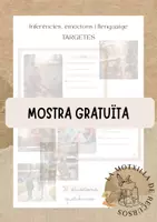 Vista previa - Tarjetas / Manipulativos - MOSTRA. TARGETES - Inferències, emocions i llenguatge - Portada