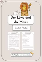Vorschau - Arbeitsblätter - Materialpaket Fabeln - Lesetexte mit Aufgaben - Seite 1