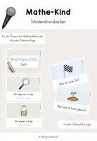 Vorschau - Merkblätter - Mathematik Moderationsfächer (Mathe-Kind, Mathe-Chef*in) - Deckblatt