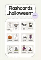 Vorschau - Präsentationen/Tafelbilder - halloween Flashcards word and picture - Deckblatt