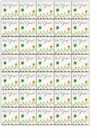 Vorschau - Anderer Materialtyp - Viel Glück - Sticker Vorlage zum Drucken - Seite 1