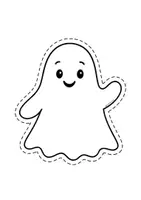 Vorschau - Mal- und Bastelvorlagen - Gespenster - Geister - Halloween - Schablonen - editierbare Datei - Seite 3