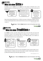 Vorschau - Arbeitsblätter - AndereLänderandereSitten-SittenundTraditionen - Seite 1