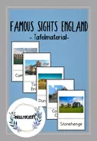 Vorschau - Präsentationen/Tafelbilder - England - Famous Sights - Tafelmaterial - Deckblatt