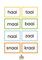 Voorbeeld - pakket aai, ooi, oei met 8 spellen - Pagina 3