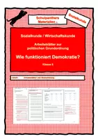 Vorschau - Arbeitsblätter - Wie funktioniert Demokratie - Arbeitsblätter zur demokratischen Grundordnung - Deckblatt