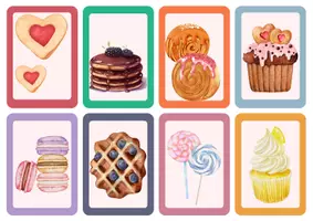 Προεπισκόπηση - Flashcards - MEMORY GAME #sweetsedition🍭🧁🍬 - Σελίδα 1