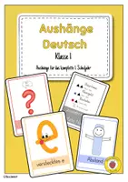 Vorschau - Unterrichtsreihen - Materialpaket Sprache untersuchen Klasse 1 – Hefteinträge & passende Aushänge - Seite 1