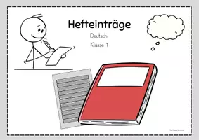 Vorschau - Unterrichtsreihen - Hefteinträge & Kopiervorlagen Deutsch – Sprache untersuchen Klasse 1 (Ganzes Schuljahr) - Seite 1
