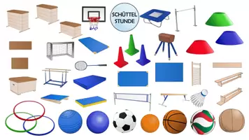 Vorschau - selbst erstellte Cliparts/Grafiken - 112 Cliparts für den Sportunterricht - Seite 1