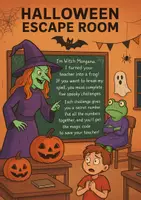 Vista previa - Hojas de trabajo - Halloween Escape Room - Grammar and Vocabulary Adventure! - página 2