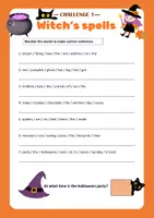 Vista previa - Hojas de trabajo - Halloween Escape Room - Grammar and Vocabulary Adventure! - página 3