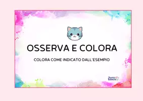 anteprima - Esercizi - OSSERVA E COLORA - Pagina di copertina