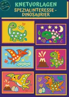 Vorschau - Fördermaterial/Inklusion - Knetvorlagen: Spezialinteresse - Dinosaurier - Deckblatt