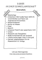 Vorschau - Stundenentwürfe - Eisbär in einer Schneelandschaft - Kunstprojekt im Winter - Seite 1