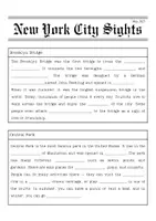 Vorschau - Arbeitsblätter - New York City Newspaper: Lesetexte, Lückentexte + Lösungen - Seite 3