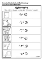 Vorschau - Arbeitsblätter - Osterkarte (Vorgangsbeschreibung, lesen, Zeichenanleitung) - Seite 2