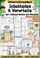 Vorschau - Stundenentwürfe - Vorurteile Unterrichtseinheit 3. 4. 5. 6. Klasse Ethik Sachunterricht - Deckblatt