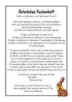 Vorschau - Arbeitsblätter - Österliches Rechenheft: Addition und Subtraktion in den Zahlenräumen 10 und 20 - Seite 1