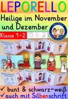 Vorschau - Arbeitsblätter - Heilige im November und Dezember Klasse 1-2 LEPORELLO - Deckblatt