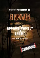 Vorschau - Arbeitsblätter - Halloween-Keyboard-Paket "Addams Family" - Deckblatt