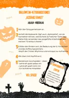 Vorschau - Arbeitsblätter - Halloween-Keyboard-Paket "Addams Family" - Seite 1