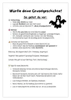 Vorschau - Stundenentwürfe - Eine Gruselgeschichte/Halloweengeschichte würfeln - Kreatives Schreiben - Seite 2