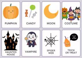 anteprima - Flashcard - Halloween Vocabulary Flashcards - Pagina 1