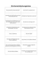 Vorschau - Aufgabenkarten - Kirchenentdeckungsreise - Deckblatt