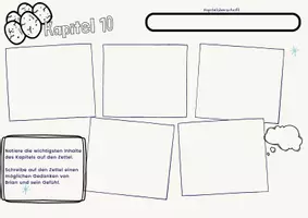 Vorschau - Arbeitsblätter - Allein in der Wildnis Kapitel 10 - Deckblatt