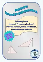 Vorschau - Arbeitsblätter - Materialpaket: Dreiecke entdecken mit GeoGebra (Arten von Dreiecken, Höhen, Flächeninhalt) - Seite 1
