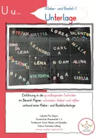 Vorschau - Stundenentwürfe - Klebe- und Bastelunterlage🅰️ - Buchstabenmosaik - Papierreißtechnik - Deckblatt