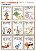 Vorschau - Spiele - Fasching Karneval Quatschfragen Deutsch - lustige Sprechanlässe - Seite 3