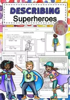Vorschau - Arbeitsblätter - Englisch: Bildbeschreibung / Personenbeschreibung : Superhelden - Deckblatt