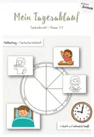 Vorschau - Arbeitsblätter - Mein Tagesablauf - Sachunterricht GS 1 - Deckblatt