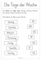 Vorschau - Arbeitsblätter - Die Woche - Sachunterricht GS 1 - Seite 2
