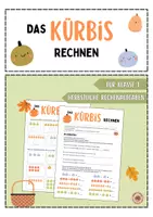 Vorschau - Arbeitsblätter - Smartcookie: Das Kürbis-Rechnen (Klasse 1) - Deckblatt