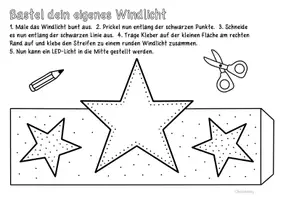 Vorschau - Arbeitsblätter - Sankt Martin Windlichter zum Prickeln & Basteln - Laternen Kunst im Herbst - Seite 3