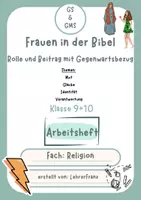 Vorschau - Arbeitsblätter - Frauen in der Bibel - mit Gegenwartsbezug - Deckblatt