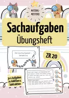 Vorschau - Arbeitsblätter - Sachaufgaben im ZR 20 - Übungsheft Detektive - Deckblatt