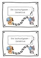 Vorschau - Arbeitsblätter - Sachaufgaben im ZR 20 - Übungsheft Detektive - Seite 1