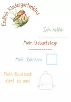 Vorschau - Arbeitsblätter - Walddesign Kindergarten Ordner Portfolio Kindergartenzeit - Seite 3