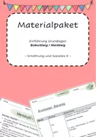 Vorschau - Merkblätter - Wiederholung Grundlagen "Mürbteig, Biskuitteig - Ernährung und Soziales 9 - Deckblatt