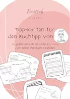 Vorschau - Fördermaterial/Inklusion - Deutsch - Lesen - Tipp-Karten für Buchtipp von Frau Locke - Deckblatt