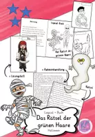 Vorschau - Arbeitsblätter - Halloween Logical-Heft: Das Rätsel der grünen Haare - Deckblatt