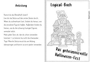 Vorschau - Arbeitsblätter - Halloween Logical-Heft: Das geheimnisvolle Halloween Fest - Seite 1